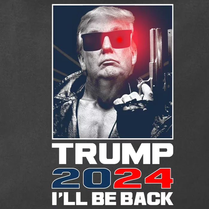 Donald Trump 2024 I'll Be Back Zip Tote Bag