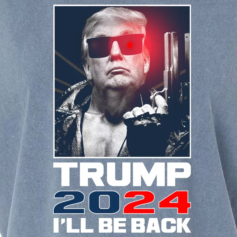 Donald Trump 2024 I'll Be Back Garment-Dyed Women's Muscle Tee