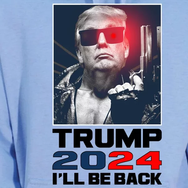 Donald Trump 2024 I'll Be Back Unisex Surf Hoodie