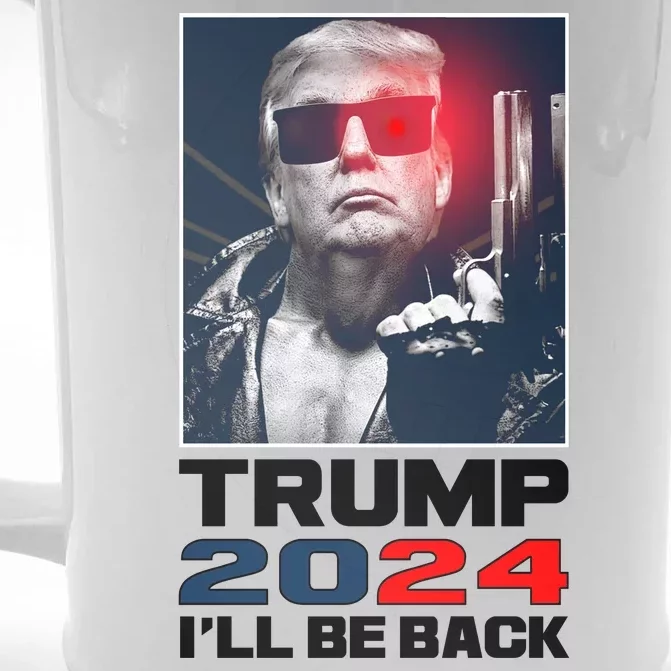 Donald Trump 2024 I'll Be Back Front & Back Beer Stein