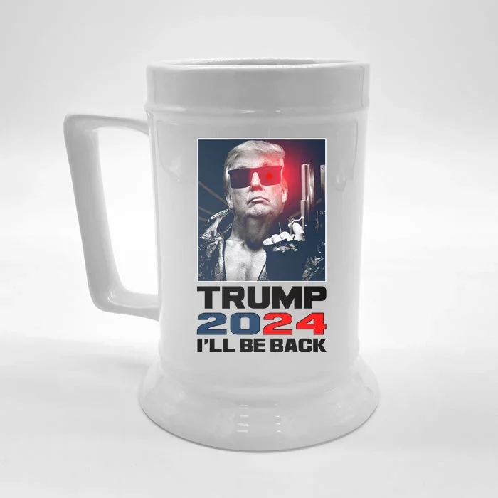 Donald Trump 2024 I'll Be Back Front & Back Beer Stein