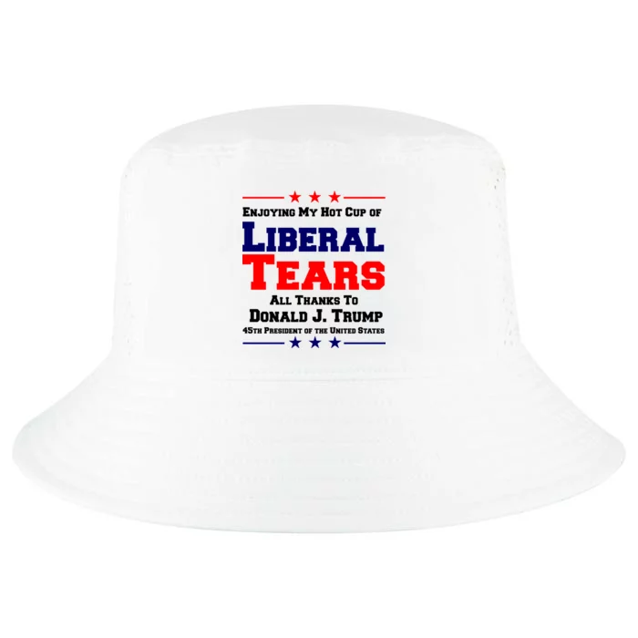 Donald Trump 45TH PRESIDENT POTUS Liberal Tears Cool Comfort Performance Bucket Hat