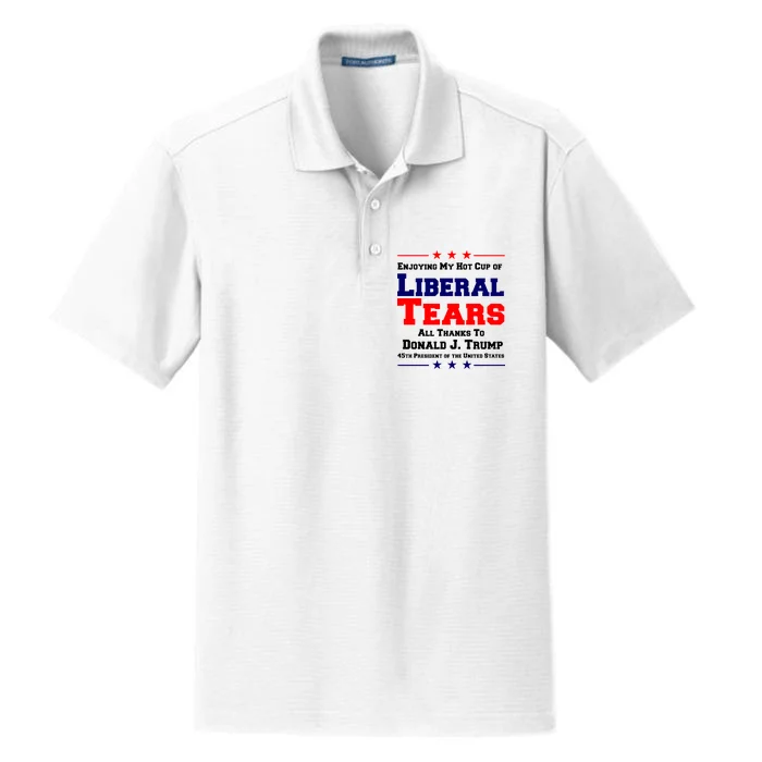 Donald Trump 45TH PRESIDENT POTUS Liberal Tears Dry Zone Grid Performance Polo