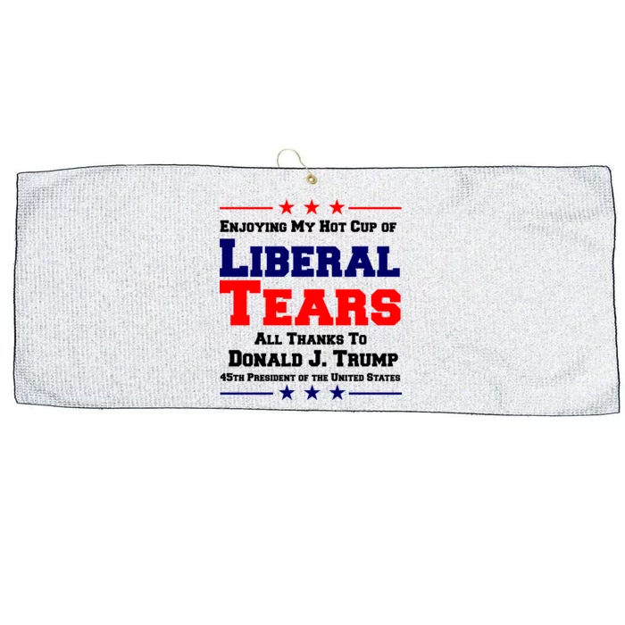 Donald Trump 45TH PRESIDENT POTUS Liberal Tears Large Microfiber Waffle Golf Towel