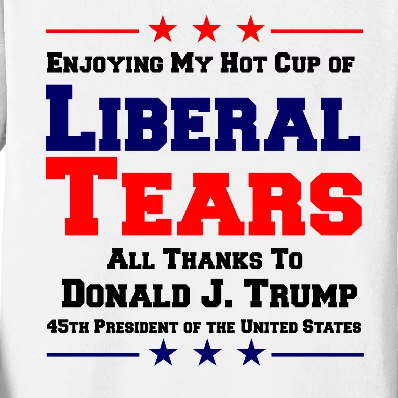 Donald Trump 45TH PRESIDENT POTUS Liberal Tears Kids Long Sleeve Shirt