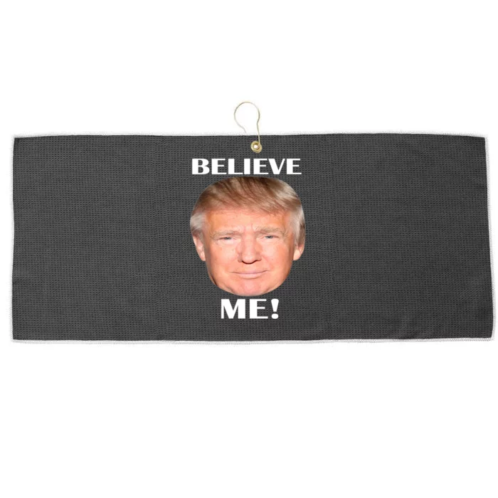 Donald Trump Believe Me Large Microfiber Waffle Golf Towel