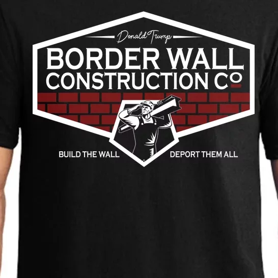 Donald Trump Border Wall Construction Pajama Set