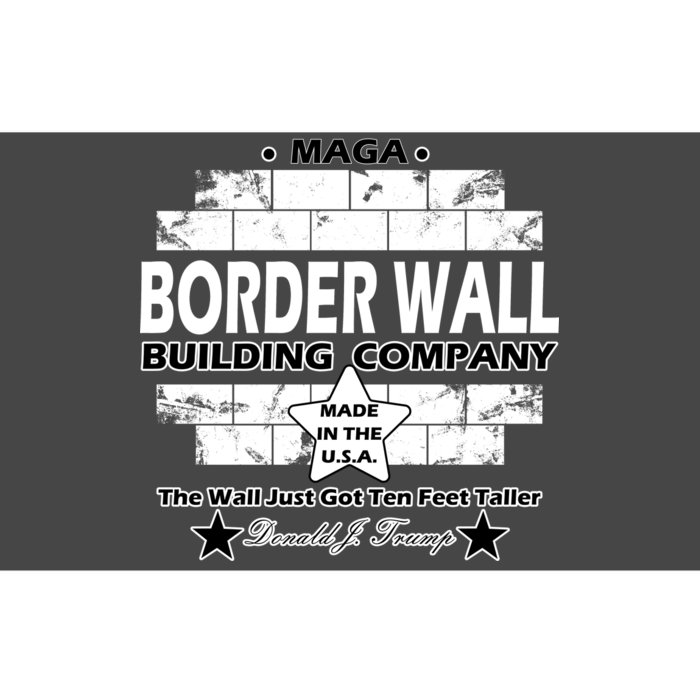 Donald Trump Border Wall Construction Company Bumper Sticker