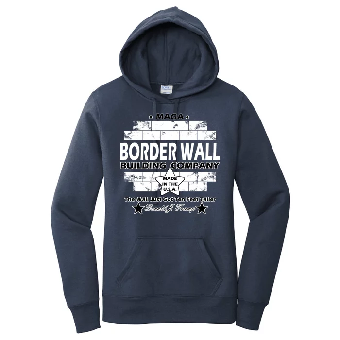 Donald Trump Border Wall Construction Company Women's Pullover Hoodie