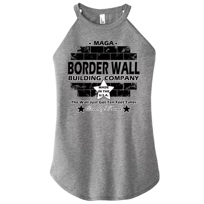 Donald Trump Border Wall Construction Company Women’s Perfect Tri Rocker Tank