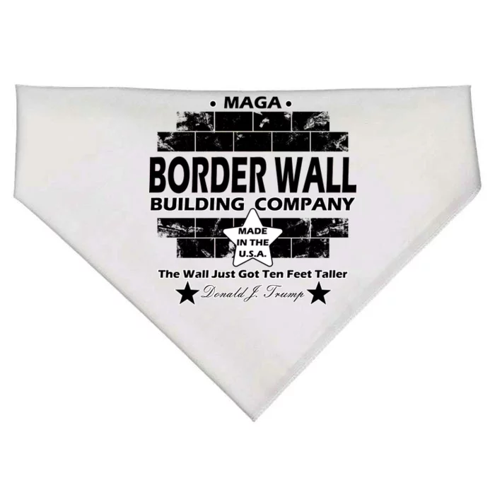 Donald Trump Border Wall Construction Company USA-Made Doggie Bandana