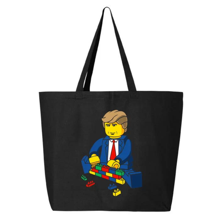 Donald Trump Building a Wall out of Toys 25L Jumbo Tote