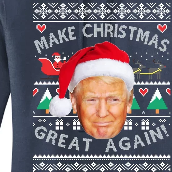 Donald Trump Christmas Women's Pullover Hoodie