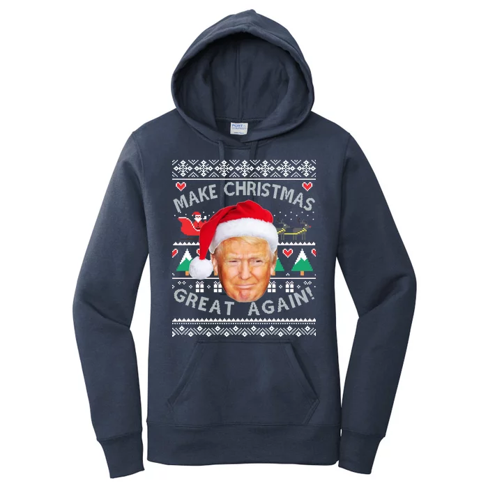 Donald Trump Christmas Women's Pullover Hoodie