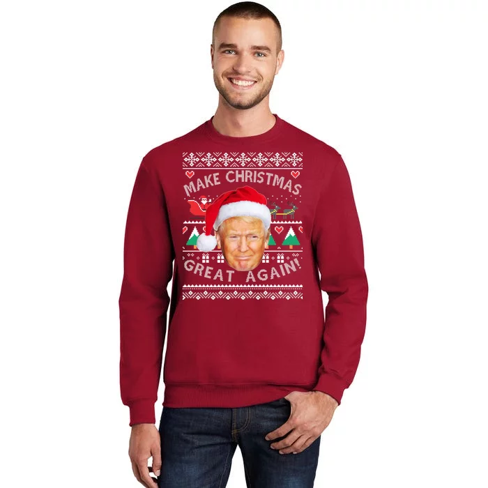 Donald Trump Christmas Tall Sweatshirt