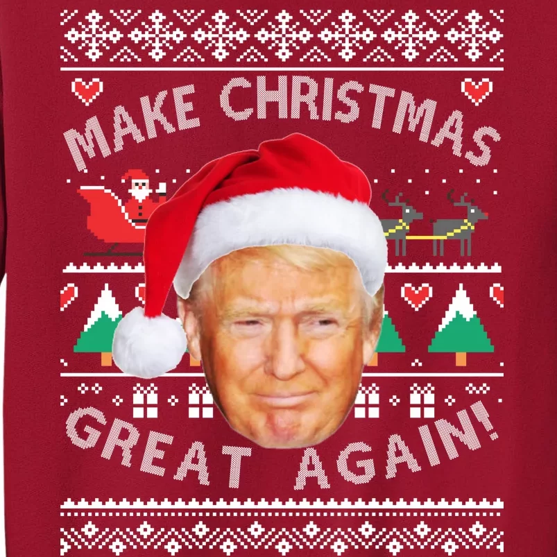 Donald Trump Christmas Tall Sweatshirt