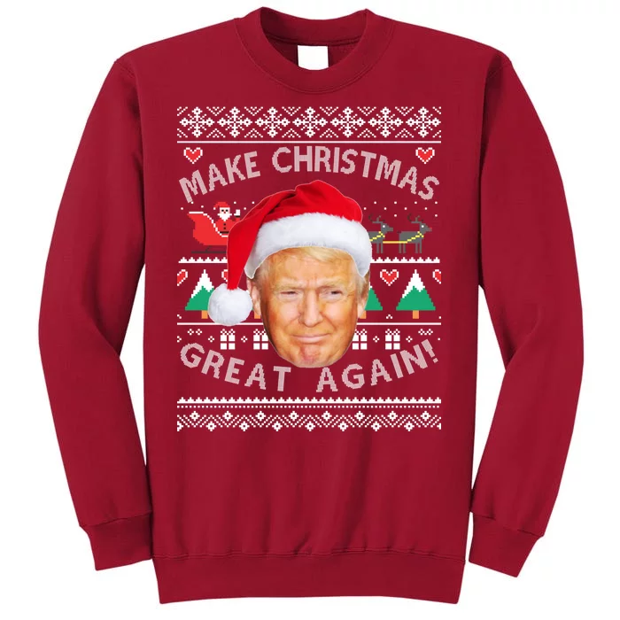 Donald Trump Christmas Tall Sweatshirt