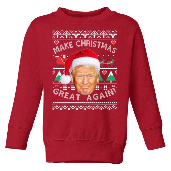 Donald Trump Christmas Toddler Sweatshirt