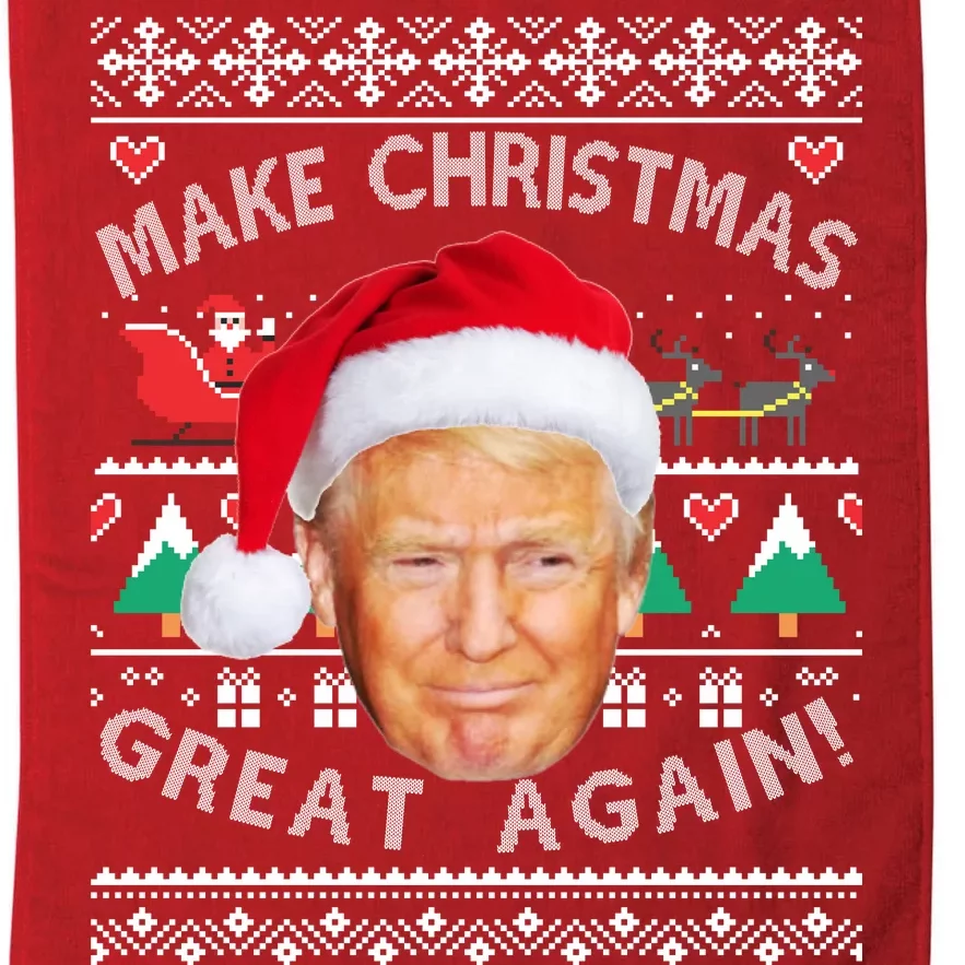 Donald Trump Christmas Platinum Collection Golf Towel