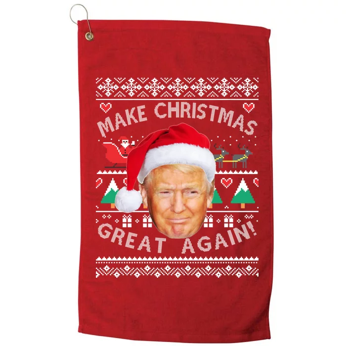 Donald Trump Christmas Platinum Collection Golf Towel