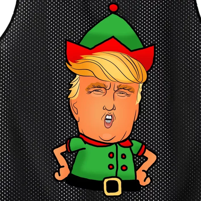 Donald Trump Christmas Elf Mesh Reversible Basketball Jersey Tank