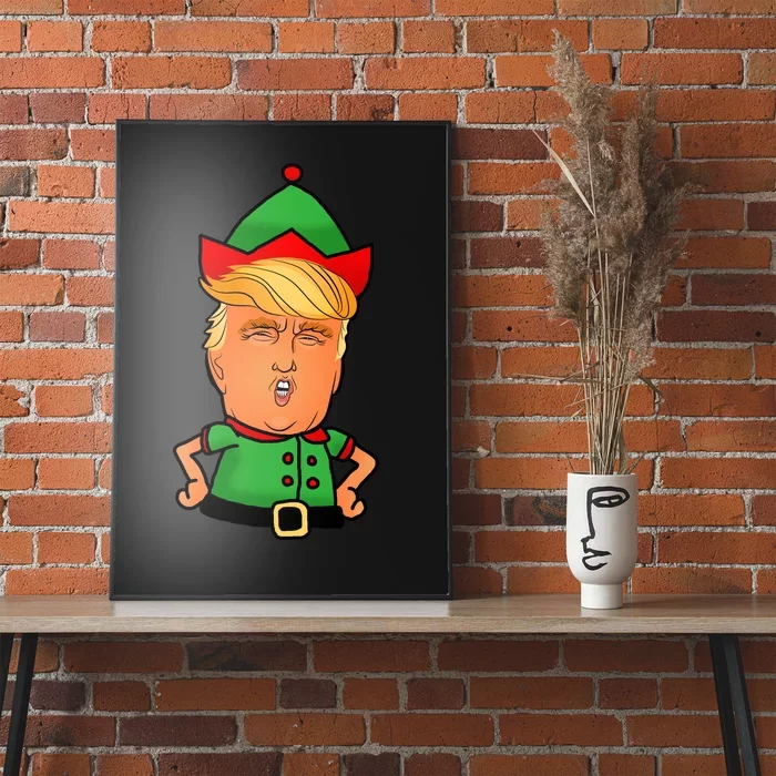 Donald Trump Christmas Elf Poster