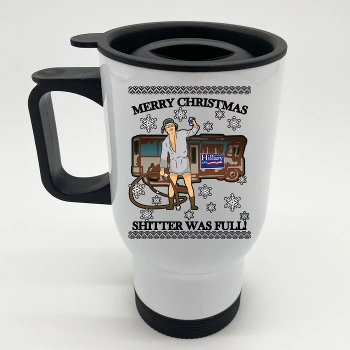 Donald Trump Cousin Eddie Shitter Was Full Front & Back Stainless Steel Travel Mug