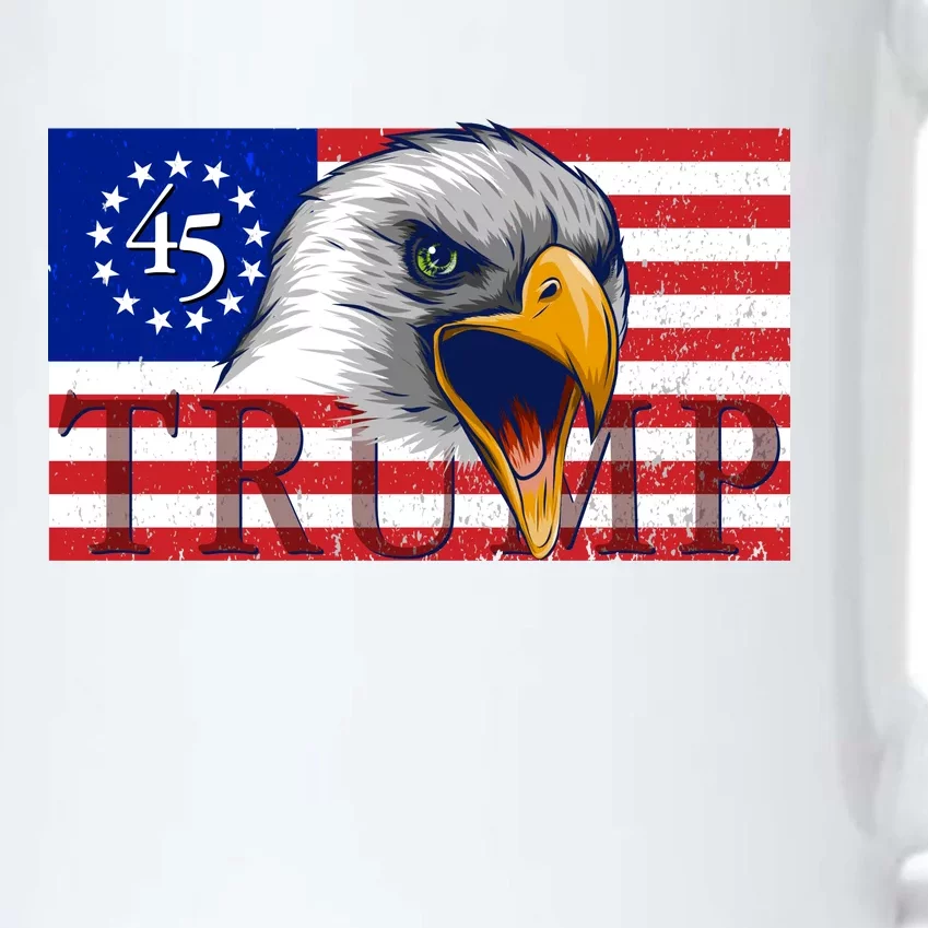 Donald Trump Eagle Betsy Ross Flag Black Color Changing Mug