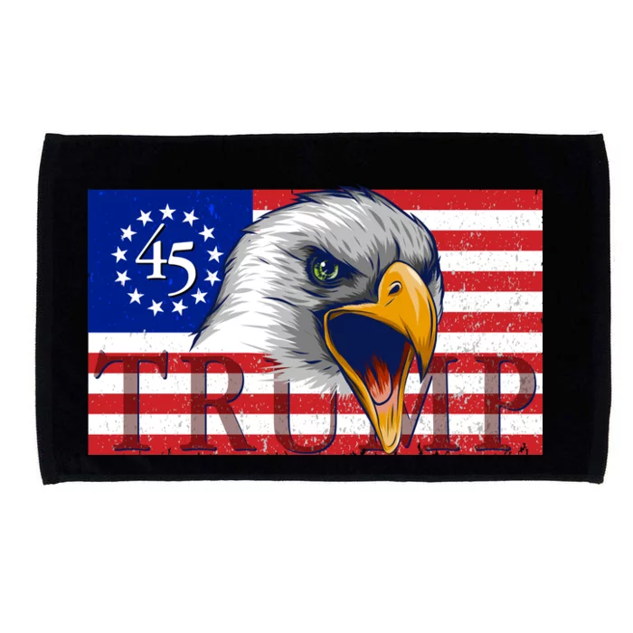 Donald Trump Eagle Betsy Ross Flag Microfiber Hand Towel