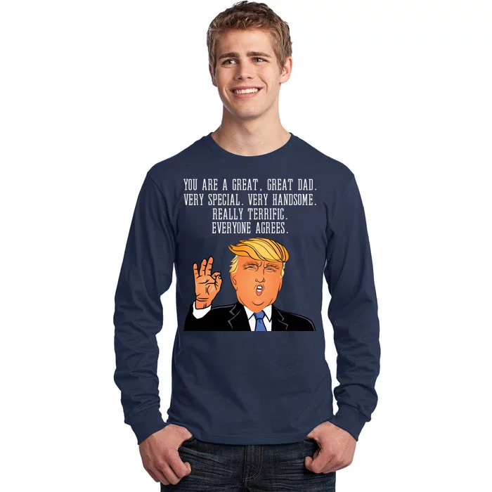 Donald Trump Father s Day Tall Long Sleeve T-Shirt