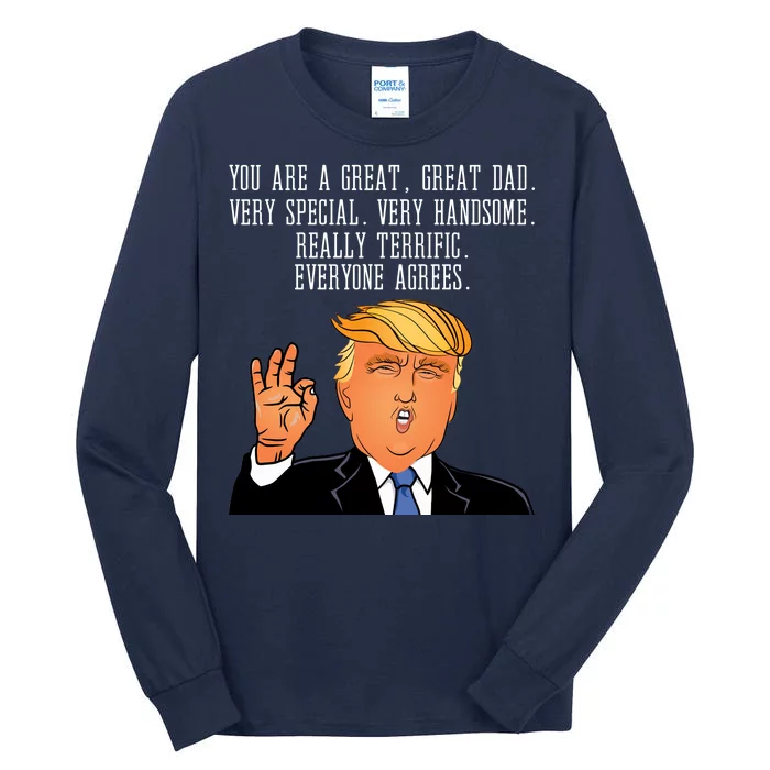 Donald Trump Father s Day Tall Long Sleeve T-Shirt