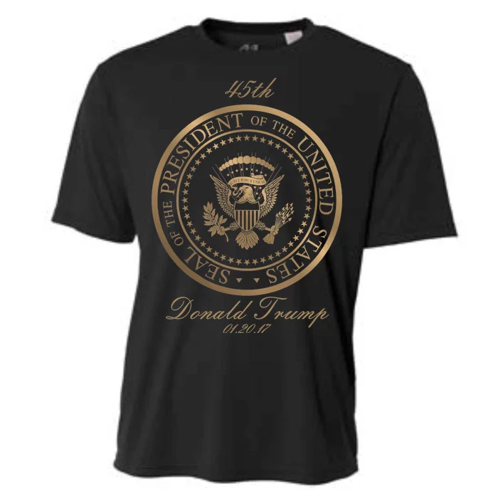 Donald Trump Gold Seal - 45th President Cooling Performance Crew T-Shirt