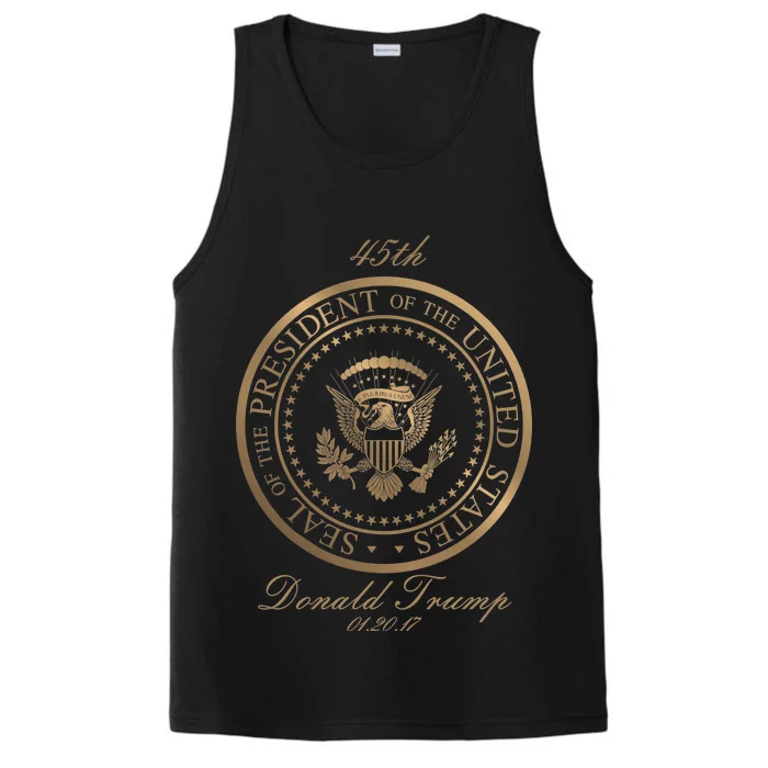 Donald Trump Gold Seal - 45th President Performance Tank