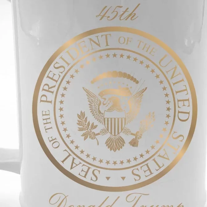 Donald Trump Gold Seal - 45th President Front & Back Beer Stein