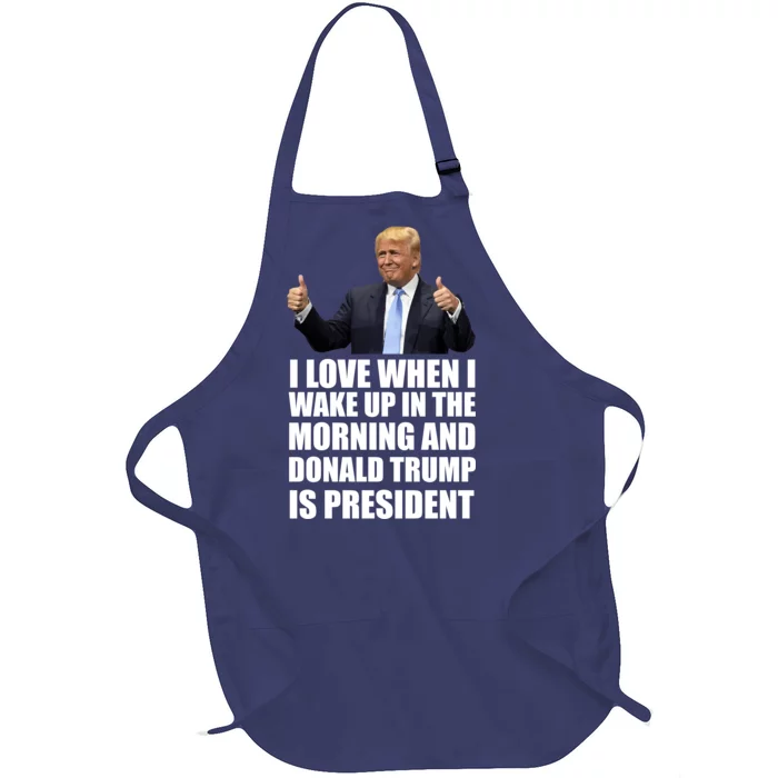 Donald Trump Is My President Full-Length Apron With Pocket