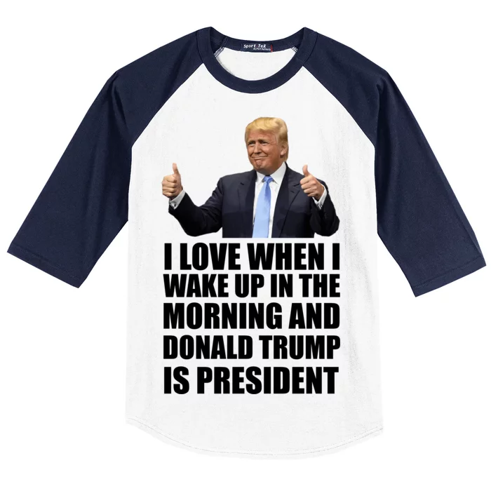 Donald Trump Is My President Baseball Sleeve Shirt