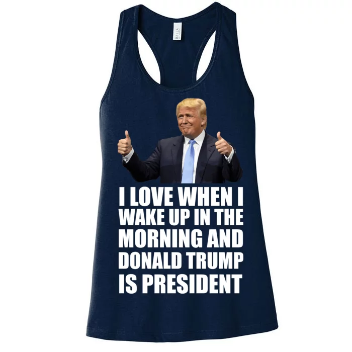 Donald Trump Is My President Women's Racerback Tank