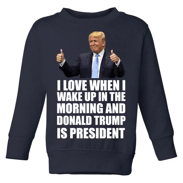 Donald Trump Is My President Toddler Sweatshirt