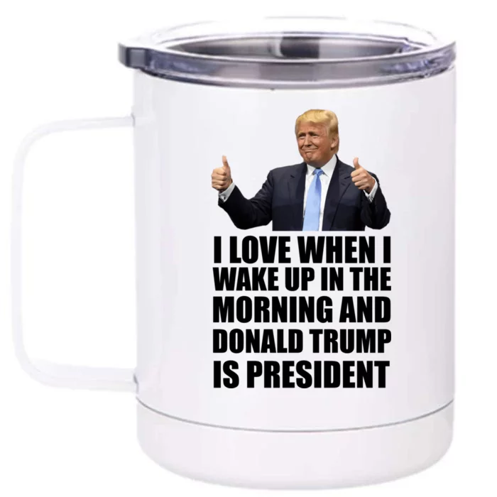 Donald Trump Is My President Front & Back 12oz Stainless Steel Tumbler Cup