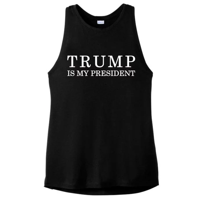 Donald Trump Is My President 45th POTUS Ladies Tri-Blend Wicking Tank