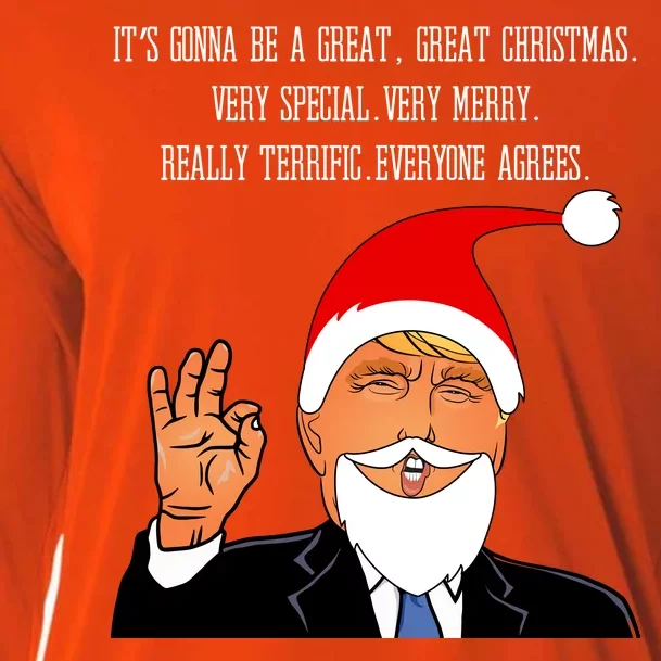 Donald Trump It's Gonna Be A Great Christmas Cooling Performance Long Sleeve Crew