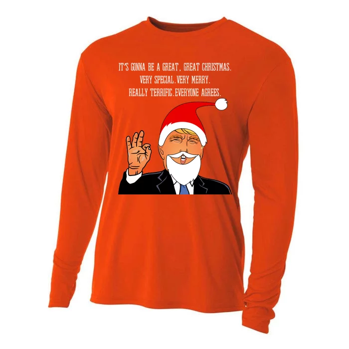 Donald Trump It's Gonna Be A Great Christmas Cooling Performance Long Sleeve Crew