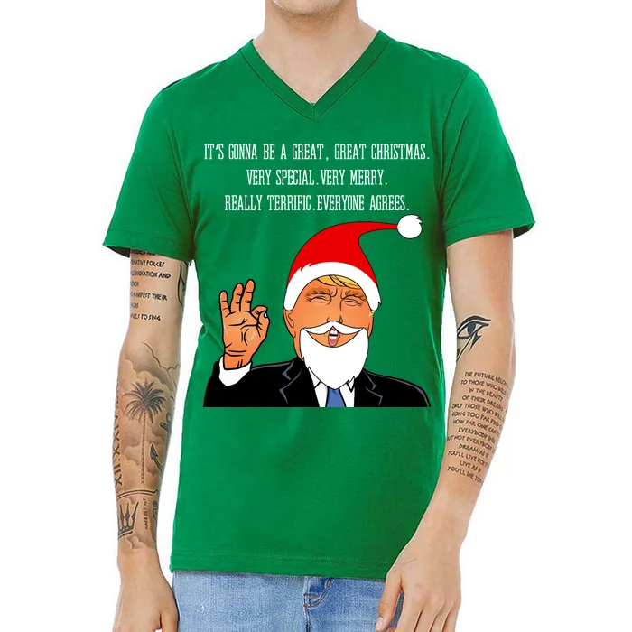 Donald Trump It's Gonna Be A Great Christmas V-Neck T-Shirt