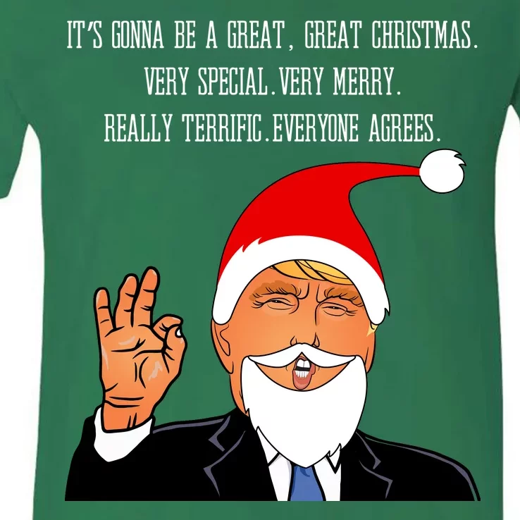 Donald Trump It's Gonna Be A Great Christmas V-Neck T-Shirt