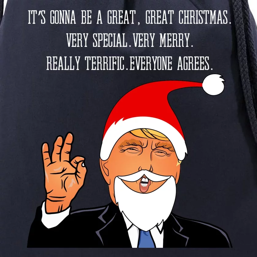 Donald Trump It's Gonna Be A Great Christmas Drawstring Bag