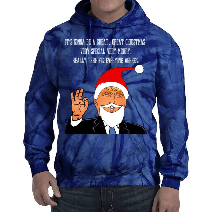 Donald Trump It's Gonna Be A Great Christmas Tie Dye Hoodie