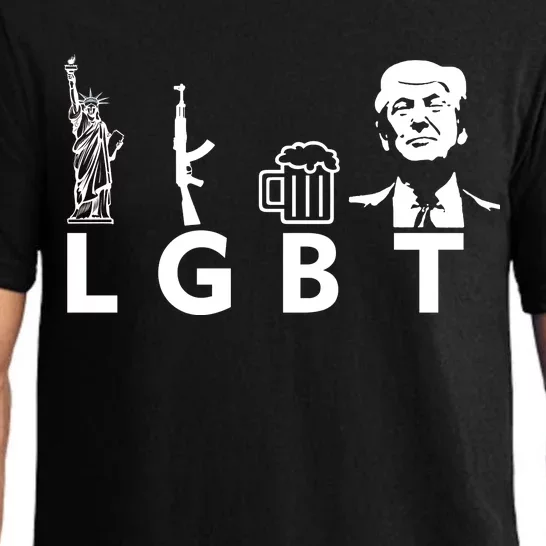 Donald Trump LGBT Liberty Guns Beer Trump Pajama Set