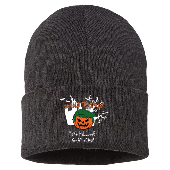 Donald Trump Make Halloween Great Again Sustainable Knit Beanie