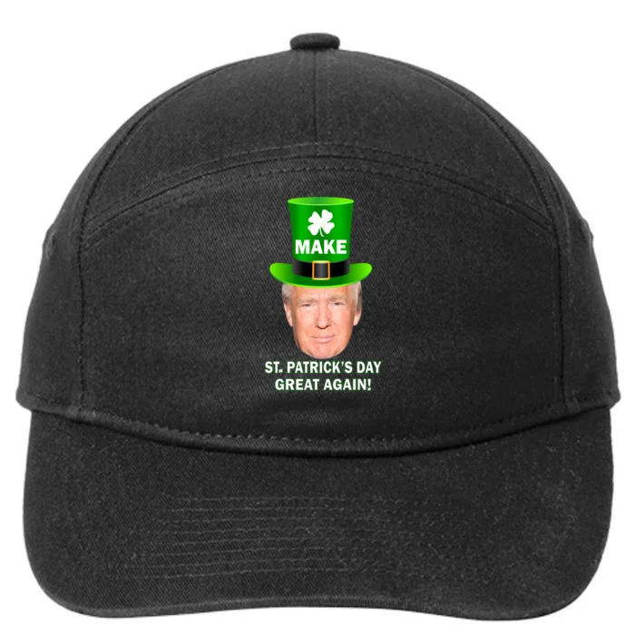 Donald Trump Make St. Patrick's Day Great Again 7-Panel Snapback Hat