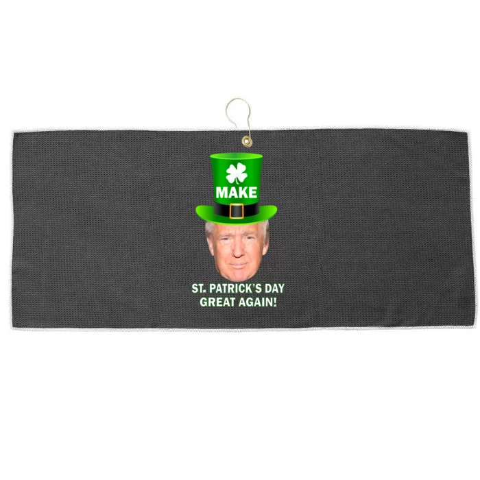 Donald Trump Make St. Patrick's Day Great Again Large Microfiber Waffle Golf Towel